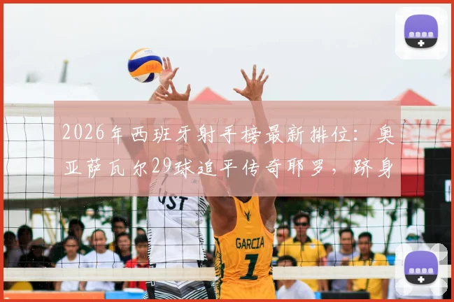 2026年西班牙射手榜最新排位:奥亚萨瓦尔29球追平传奇耶罗,跻身队史第六大射手
